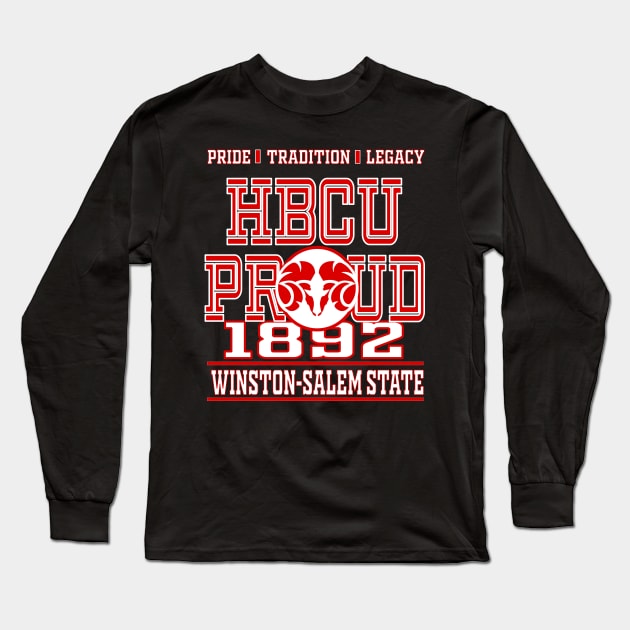 Winston Salem State 1892 University Apparel Long Sleeve T-Shirt by HBCU Classic Apparel Co